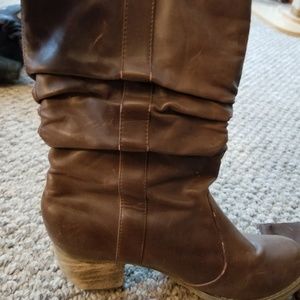 Wanted Heel Brown Boot